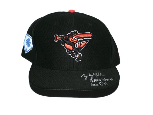 Zach Muckenhirn Game Worn & Signed Official Baltimore Orioles Spring Training New Era 59FIFTY Hat