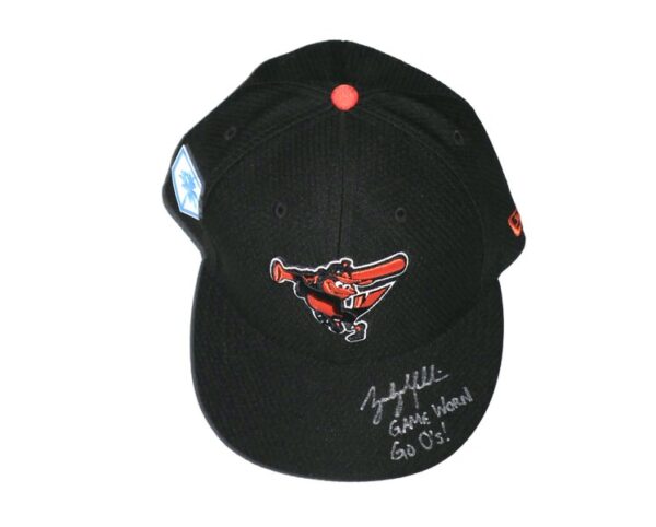 Zach Muckenhirn Game Worn & Signed Official Baltimore Orioles Spring Training New Era 59FIFTY Hat