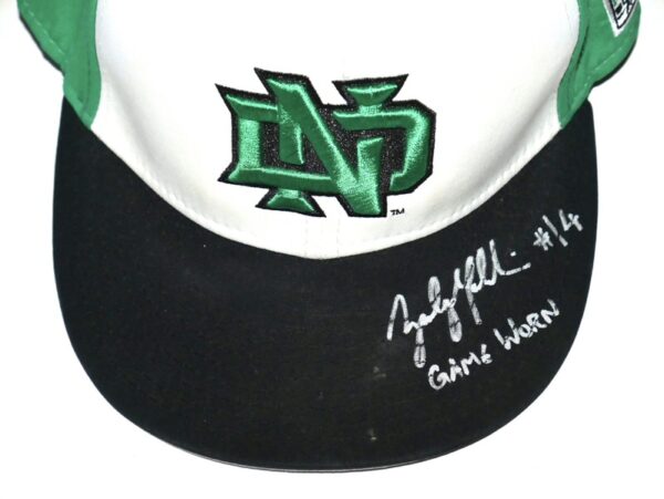 Zach Muckenhirn Game Worn & Signed Official North Dakota Fighting Hawks Game Hat - 1st UND Player to Make it the Major Leagues!