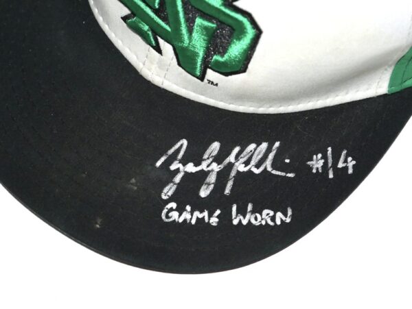 Zach Muckenhirn Game Worn & Signed Official North Dakota Fighting Hawks Game Hat - 1st UND Player to Make it the Major Leagues!