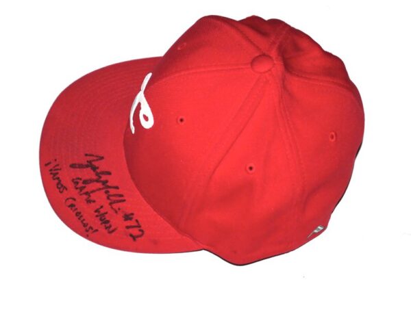 Zach Muckenhirn Game Worn & Signed Official Red Criollos de Caguas Hat - Worn for Puerto Rico Winter Ball!