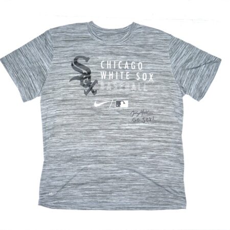 Zach Muckenhirn Practice Worn & Signed GO SOX! Official Chicago White Sox Nike Dri-Fit Shirt