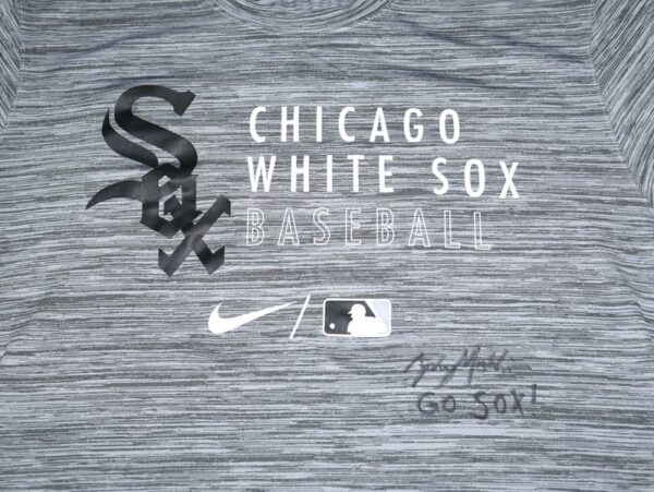 Zach Muckenhirn Practice Worn & Signed GO SOX! Official Chicago White Sox Nike Dri-Fit Shirt