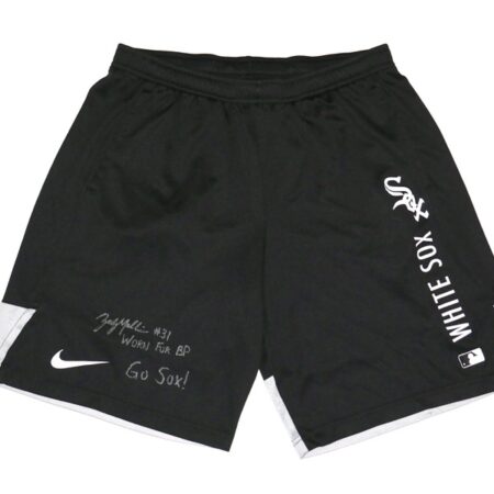 Zach Muckenhirn Practice Worn & Signed GO SOX! Official Chicago White Sox Nike Dri-Fit Shorts