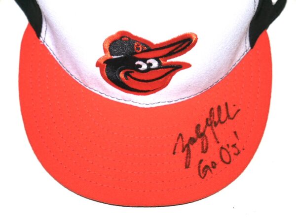 Zach Muckenhirn Team Issued & Signed Go O's! Official Baltimore Orioles New Era 59FIFTY Hat - Worn in Spring Training!